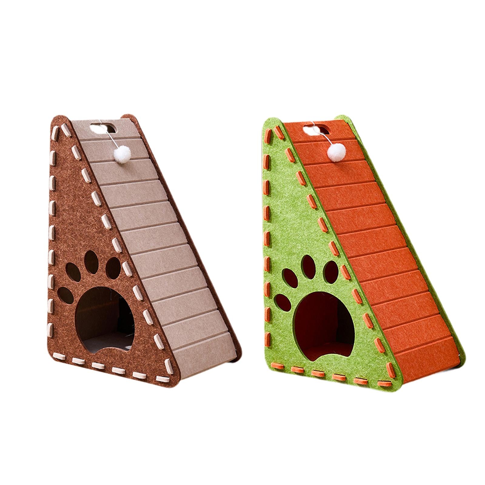 Cat Scratch Pad Felt Standing Scratching Board for Indoor Cats Grinding Claw Green