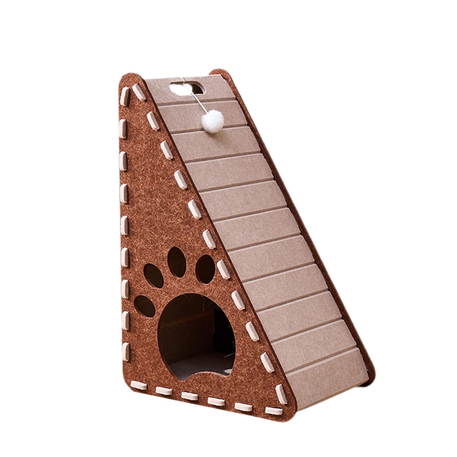 Cat Scratch Pad Felt Standing Scratching Board for Indoor Cats Grinding Claw Brown