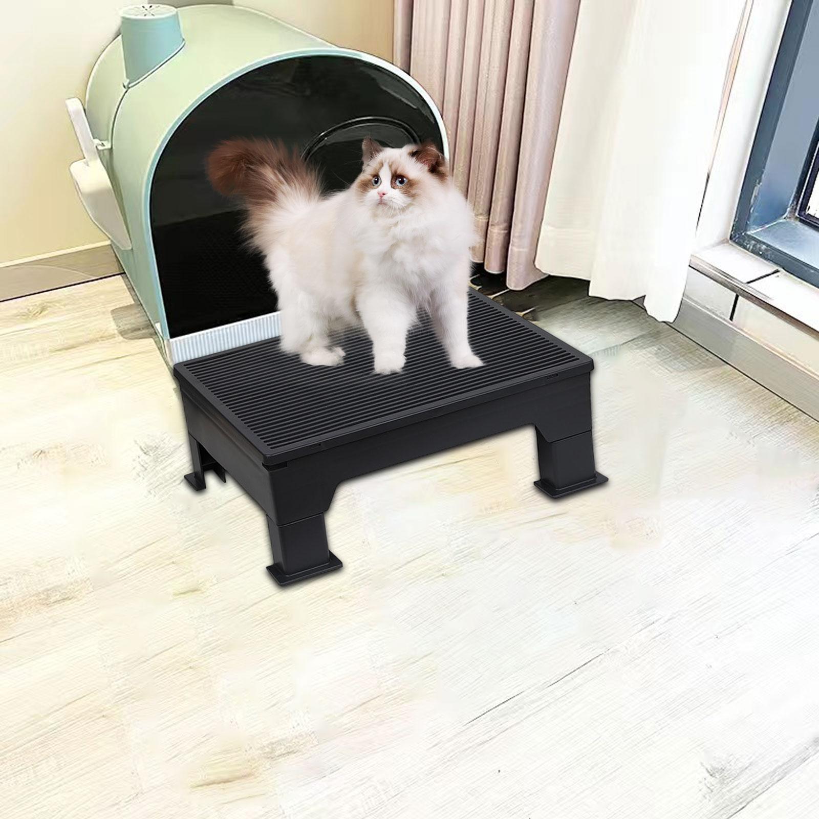 Cat Litter Mat Versatile Easy to Clean Accessory for Kitten Cats Accessories Black