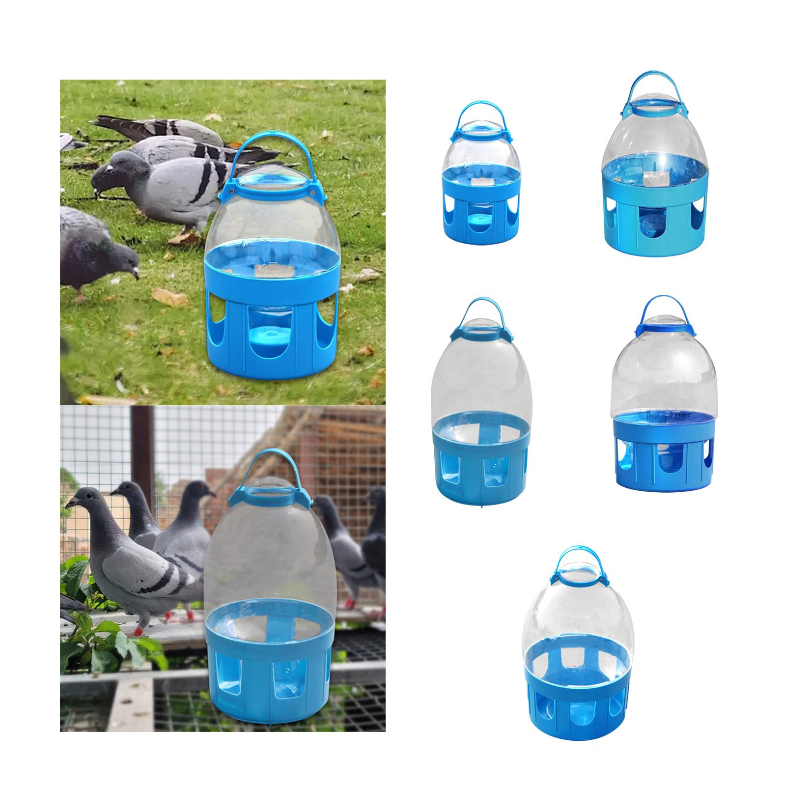 Bird Cage Feeder Easy to Clean Water Dispenser for Peacock Pigeon Cockatiels 2L