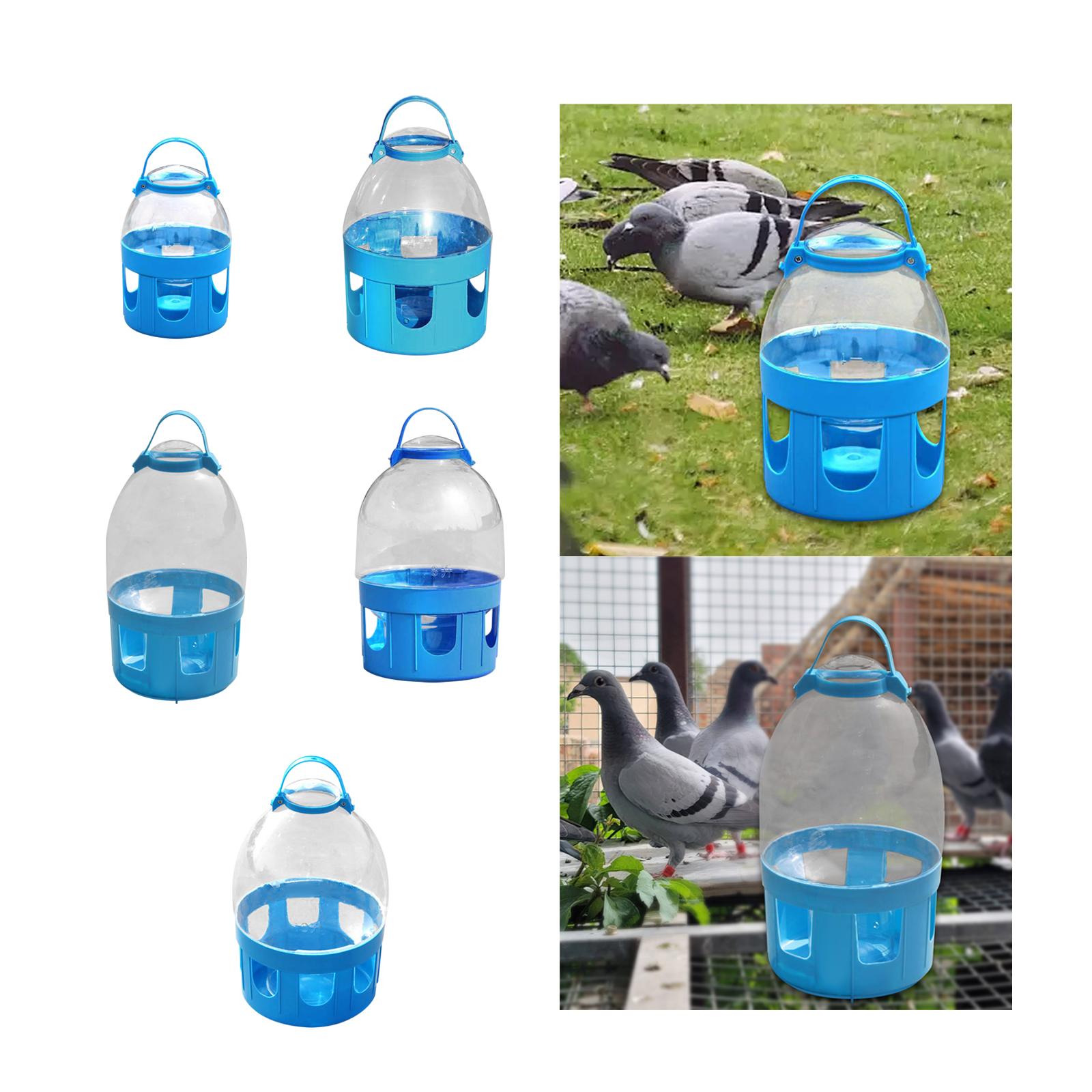 Bird Cage Feeder Easy to Clean Water Dispenser for Peacock Pigeon Cockatiels 2L