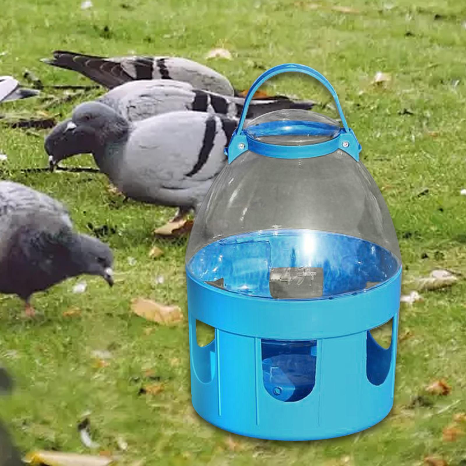 Bird Cage Feeder Easy to Clean Water Dispenser for Peacock Pigeon Cockatiels 4L