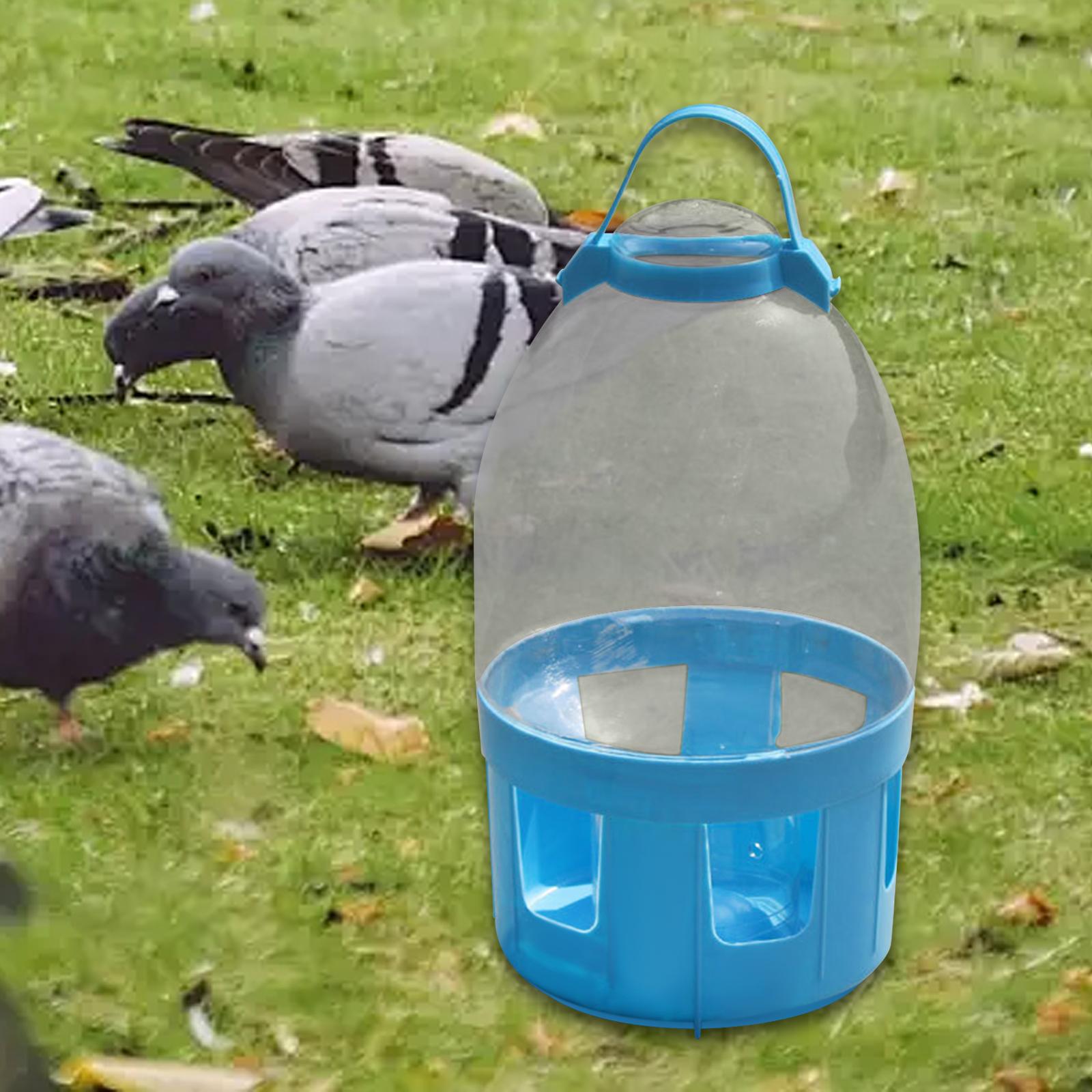 Bird Cage Feeder Easy to Clean Water Dispenser for Peacock Pigeon Cockatiels 6L