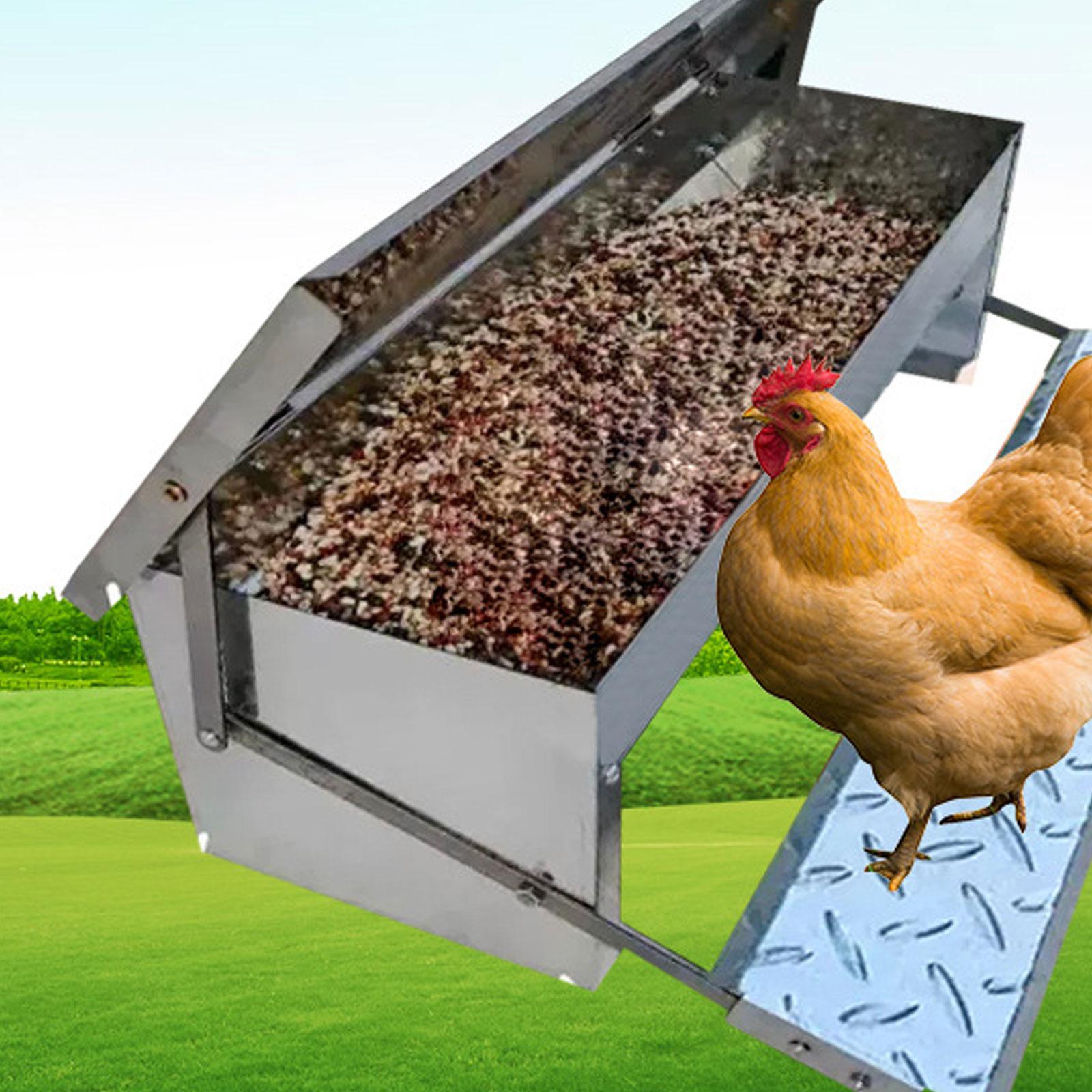 Automatic Chicken Feeder Waterproof Food Dispenser for Farms Turkey Chickens