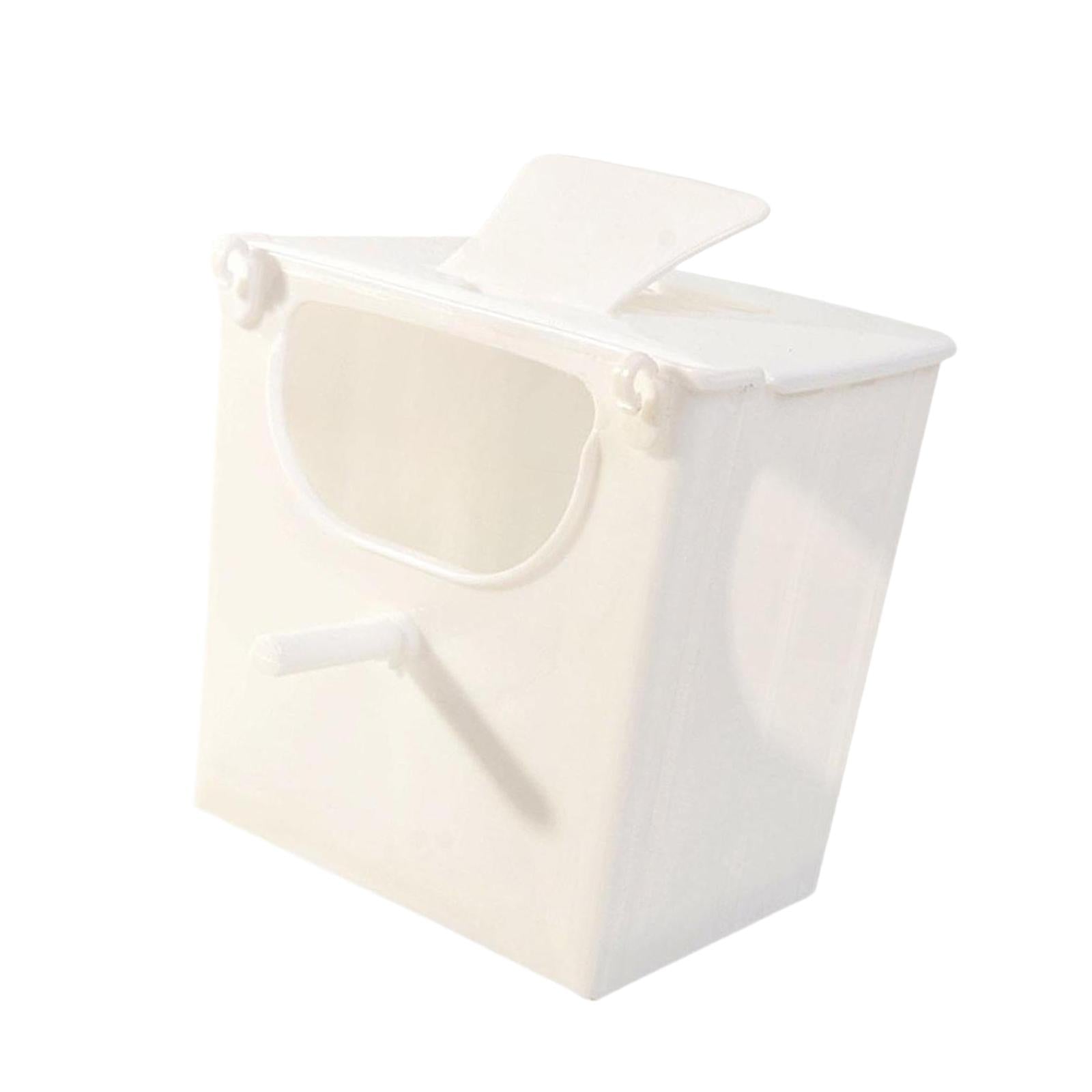 Bird Breeding Box Stable Cage Accessories for Conures Canary Finch Lovebirds White