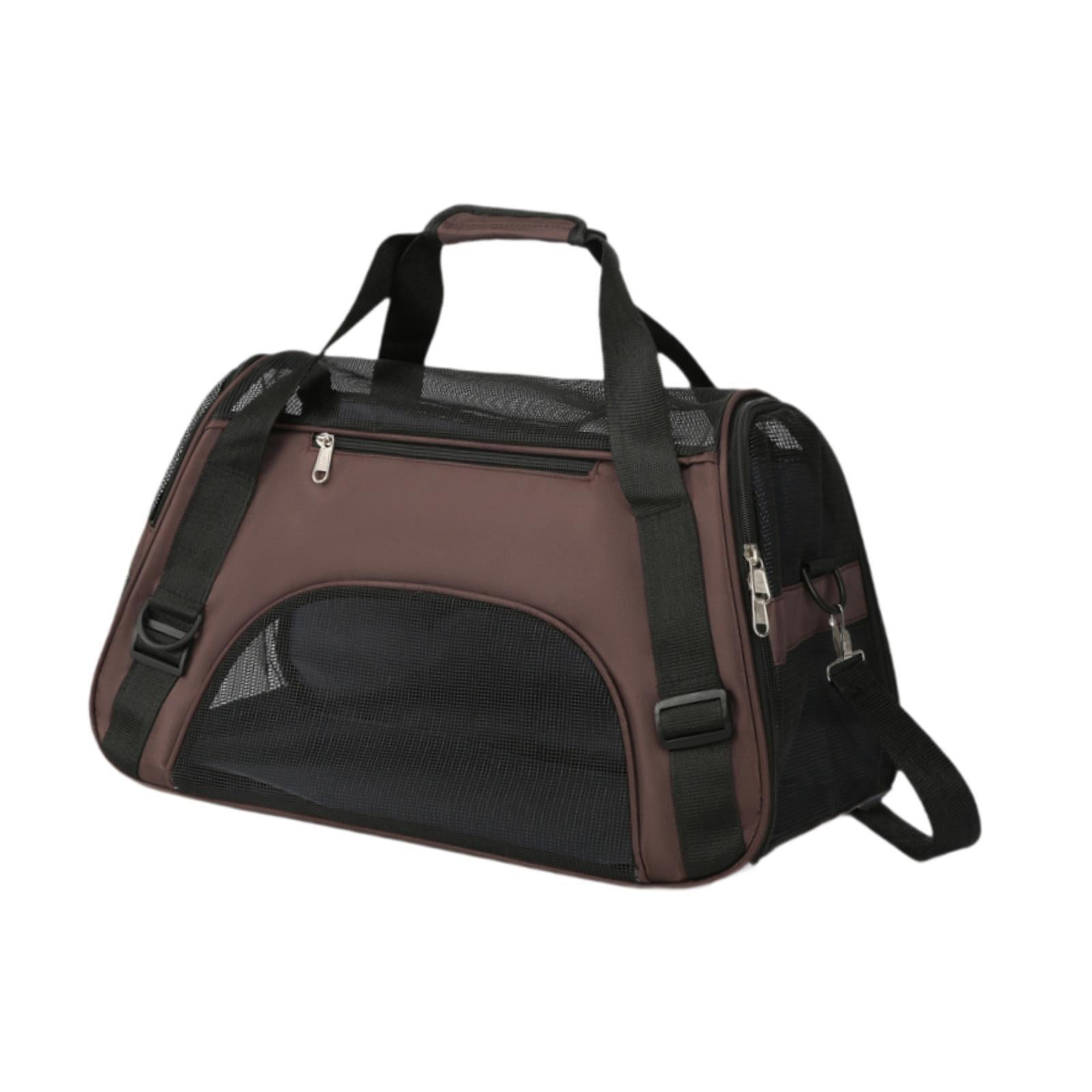 Cat Carrier Breathable Convenient Dog Carrier for Kitties Small Pets S Brown
