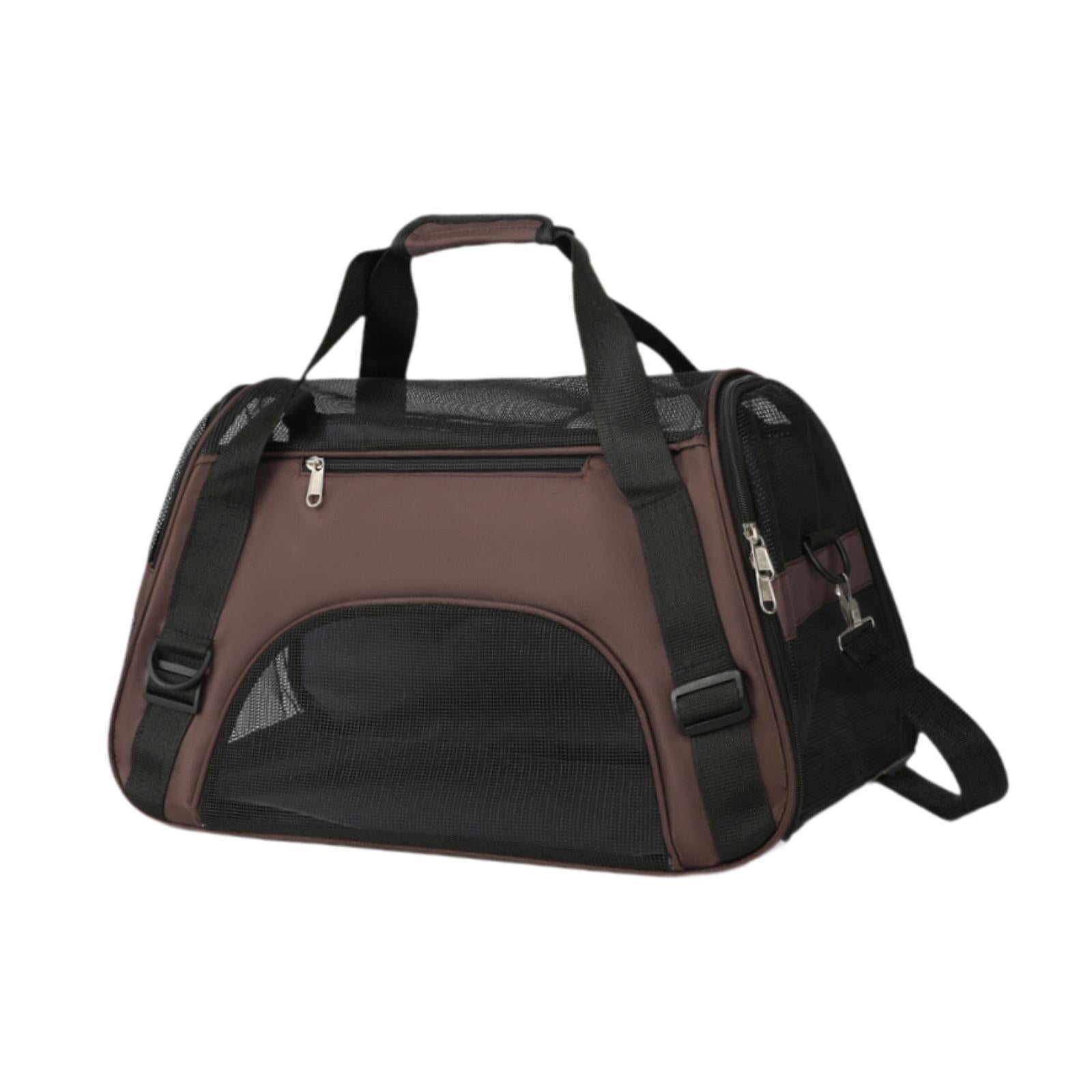 Cat Carrier Breathable Convenient Dog Carrier for Kitties Small Pets S Brown
