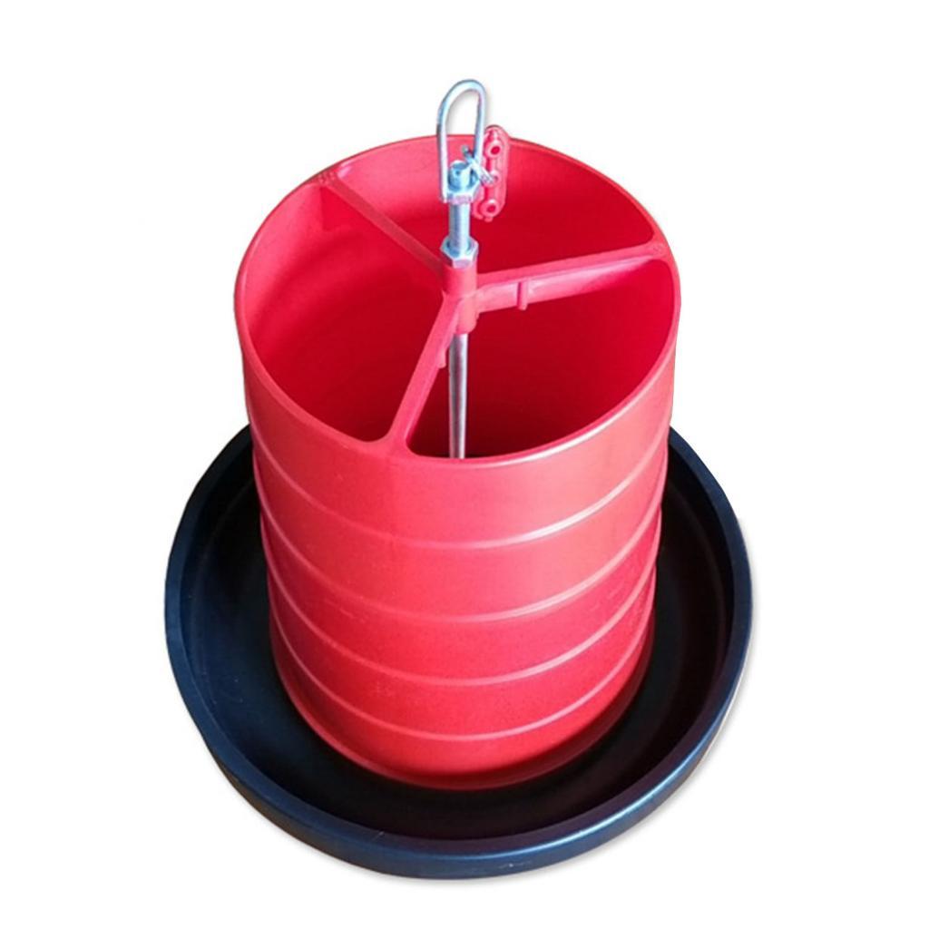 Chicken Waterer feed Container Easy to Fill Chicken Feeder for Birds Outdoor