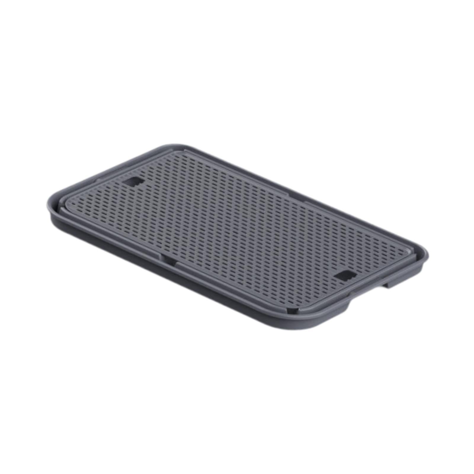 Cat Litter Mat Anti Slip Versatile Cat Litter Pad for Kitty Cats Accessories Dark Gray