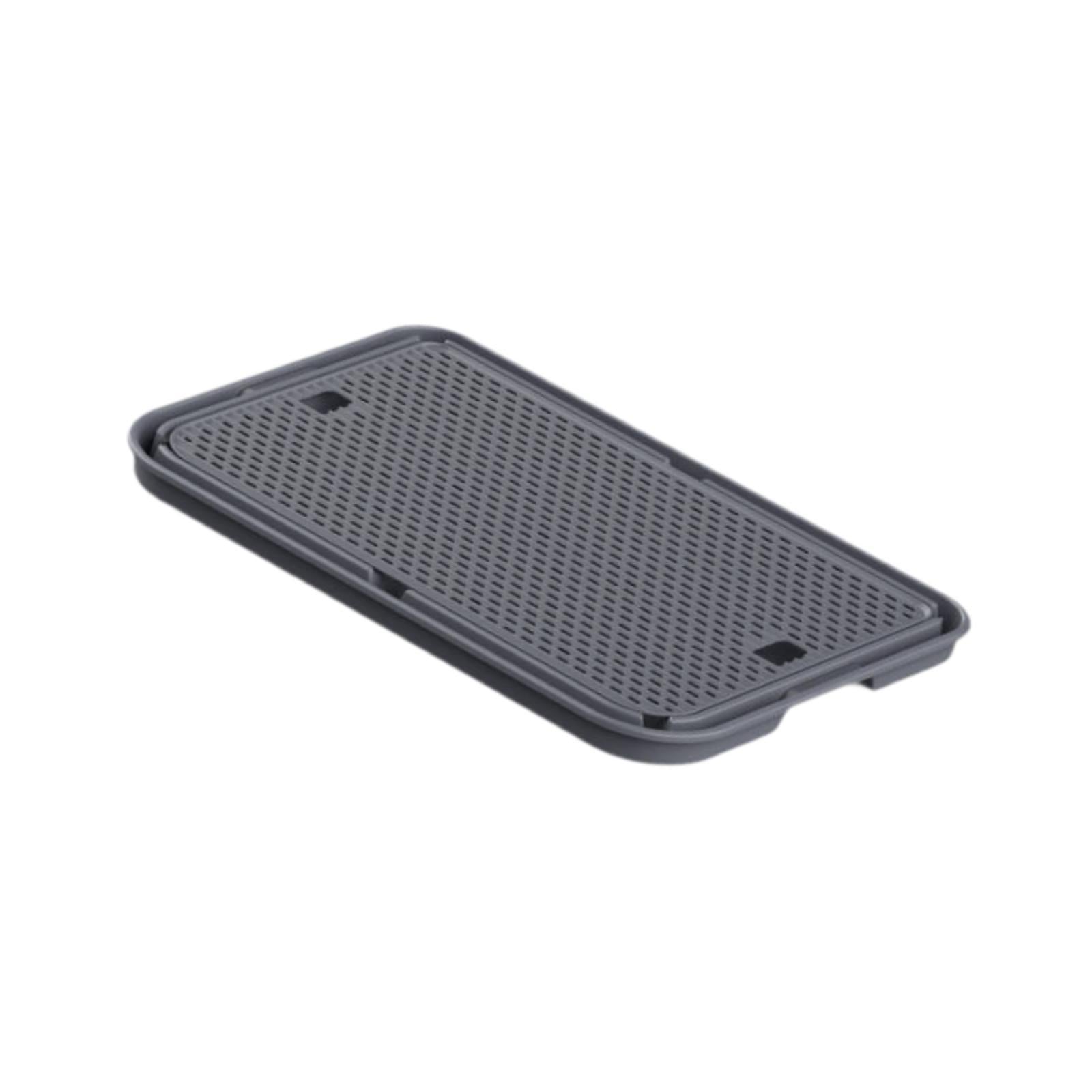 Cat Litter Mat Anti Slip Versatile Cat Litter Pad for Kitty Cats Accessories Dark Gray