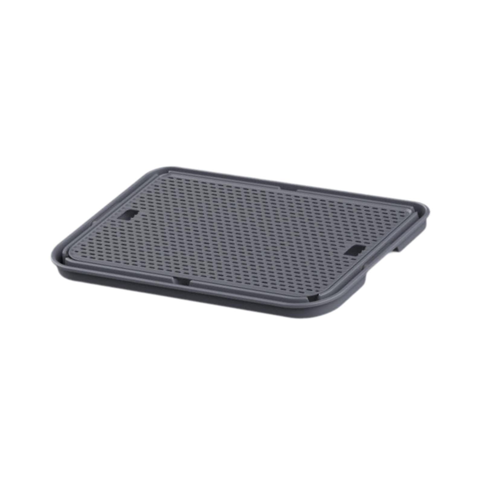 Cat Litter Mat Anti Slip Versatile Cat Litter Pad for Kitty Cats Accessories Dark Gray