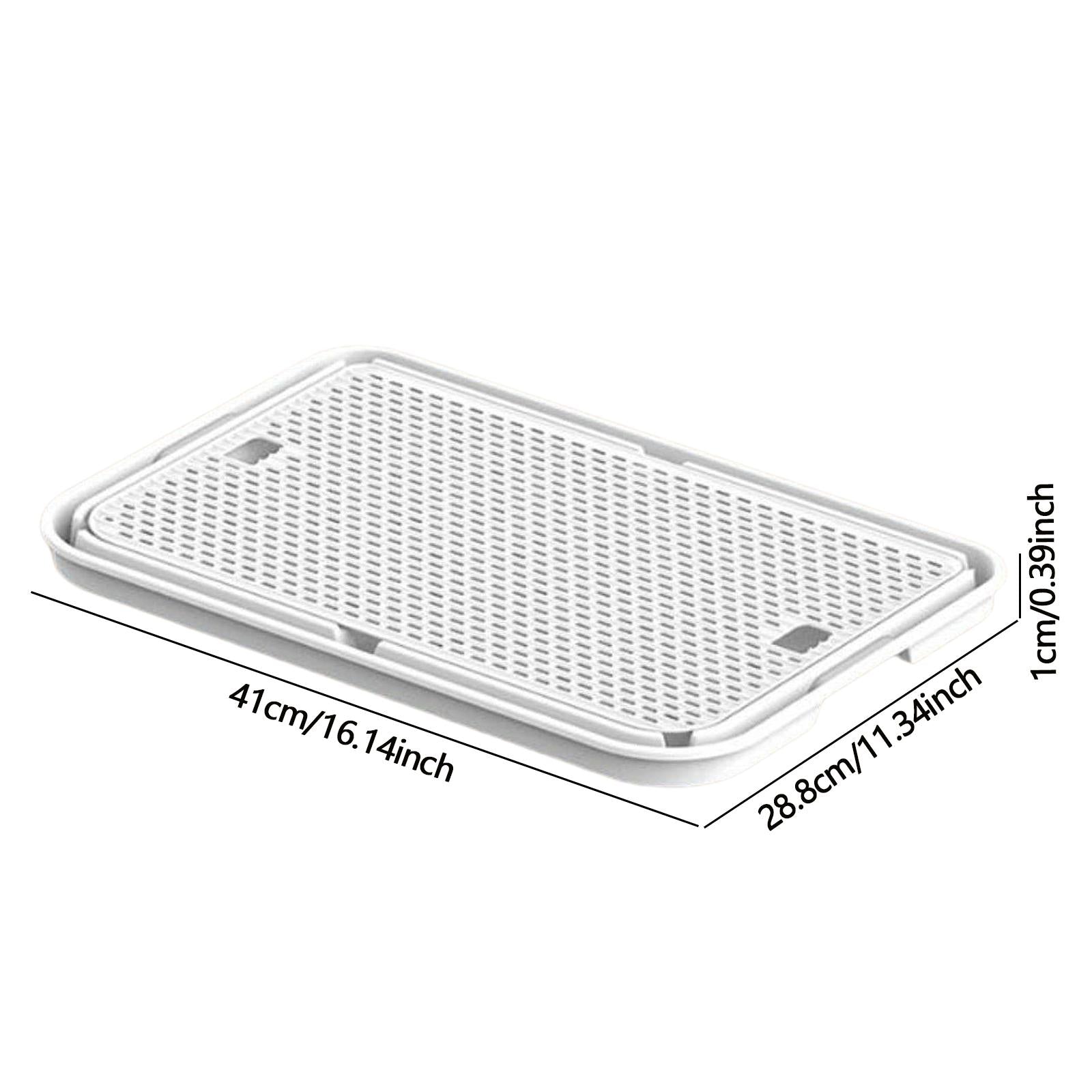 Cat Litter Mat Anti Slip Versatile Cat Litter Pad for Kitty Cats Accessories White