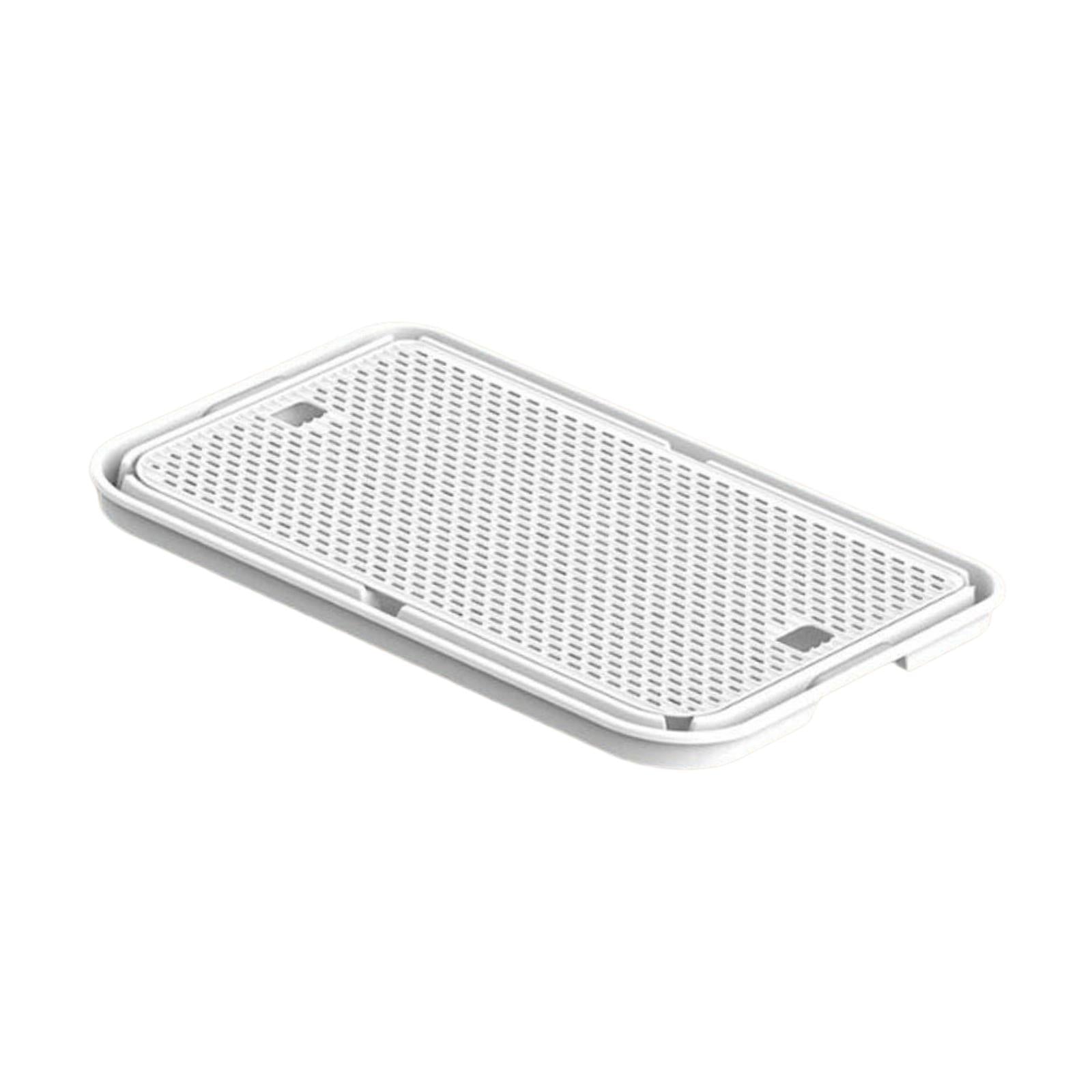 Cat Litter Mat Anti Slip Versatile Cat Litter Pad for Kitty Cats Accessories White