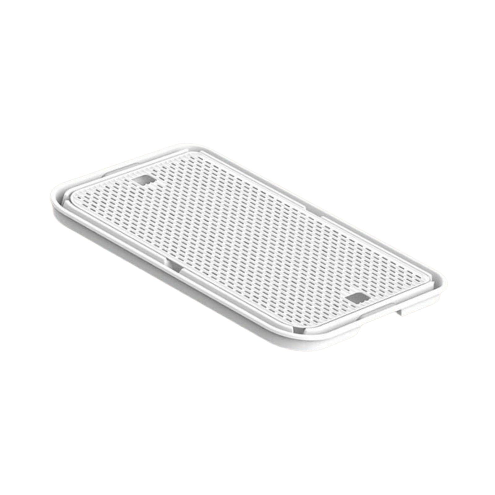 Cat Litter Mat Anti Slip Versatile Cat Litter Pad for Kitty Cats Accessories White