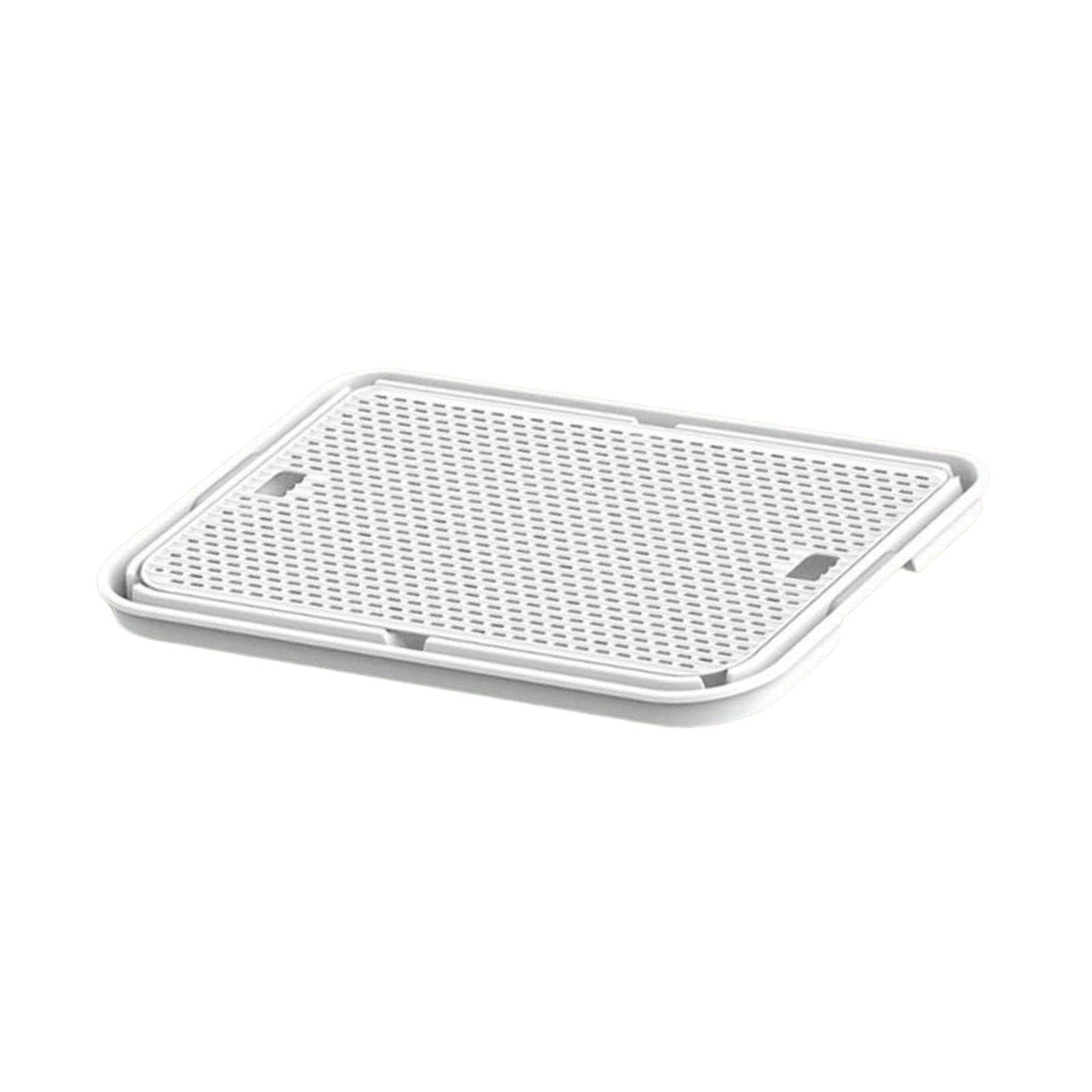 Cat Litter Mat Anti Slip Versatile Cat Litter Pad for Kitty Cats Accessories White