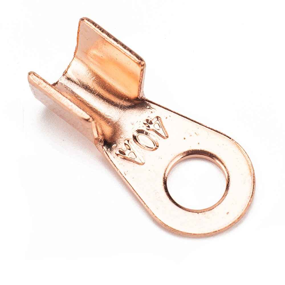 A2964 140Pcs 5A / 10A / 20A / 30A / 40A / 50A / 60A / 80A / 100A Open Barrel Terminals Set Wire Crimp Cable Lugs Copper Terminal Connectors with Storage Box