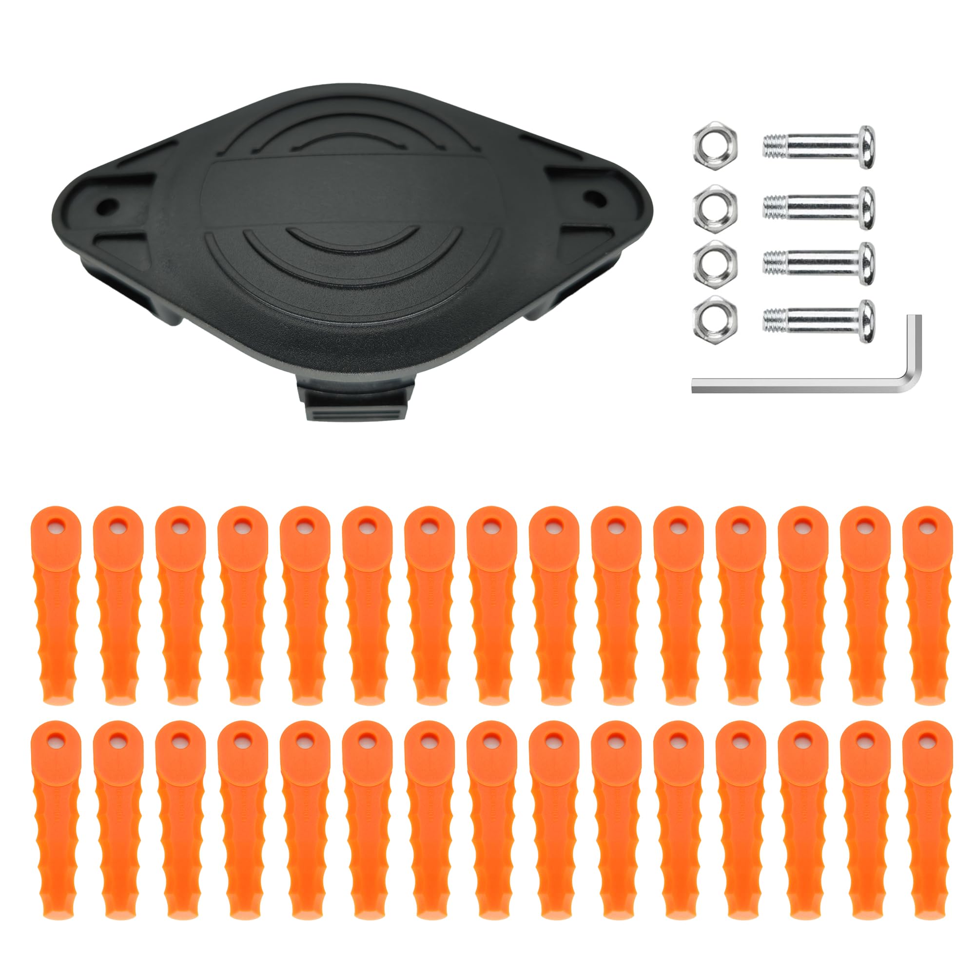 For BLACK+DECKER EVBD-01 Garden Lawn Mower Trimmer Head with 30 Blades