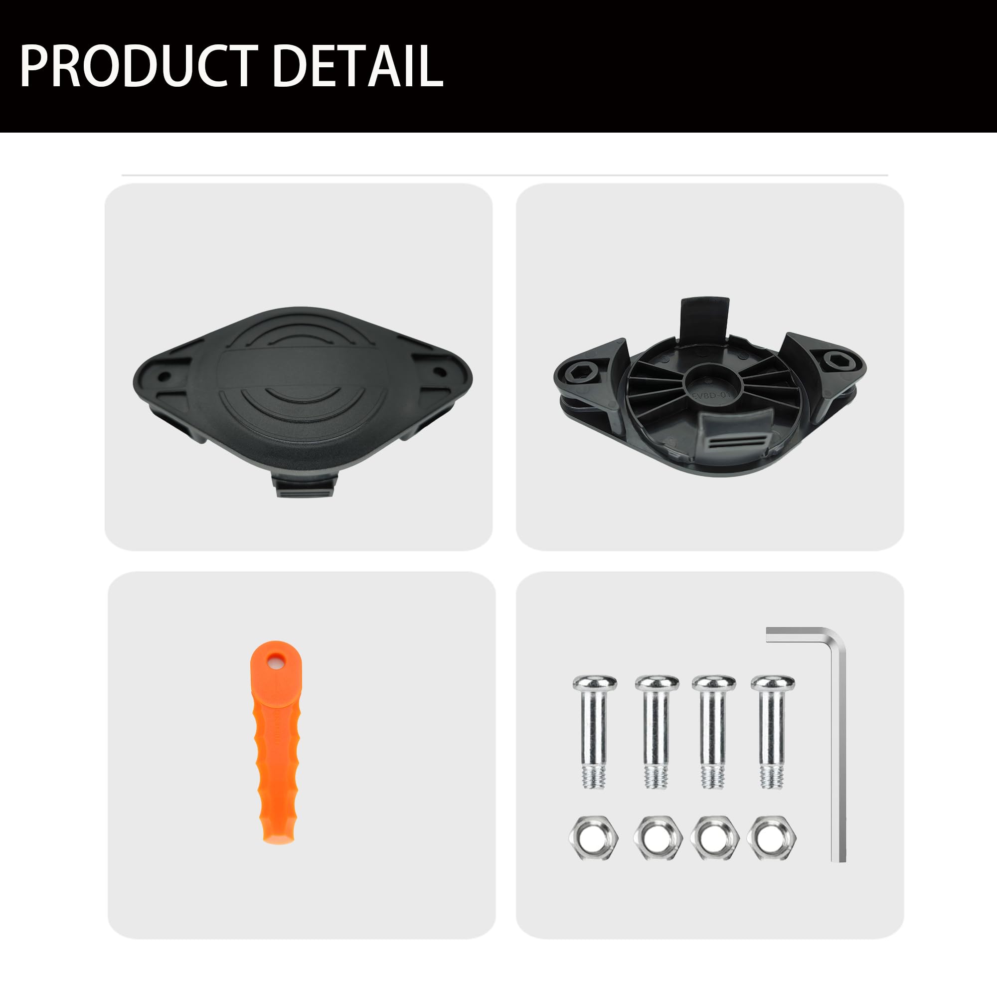 For BLACK+DECKER EVBD-01 Garden Lawn Mower Trimmer Head with 30 Blades