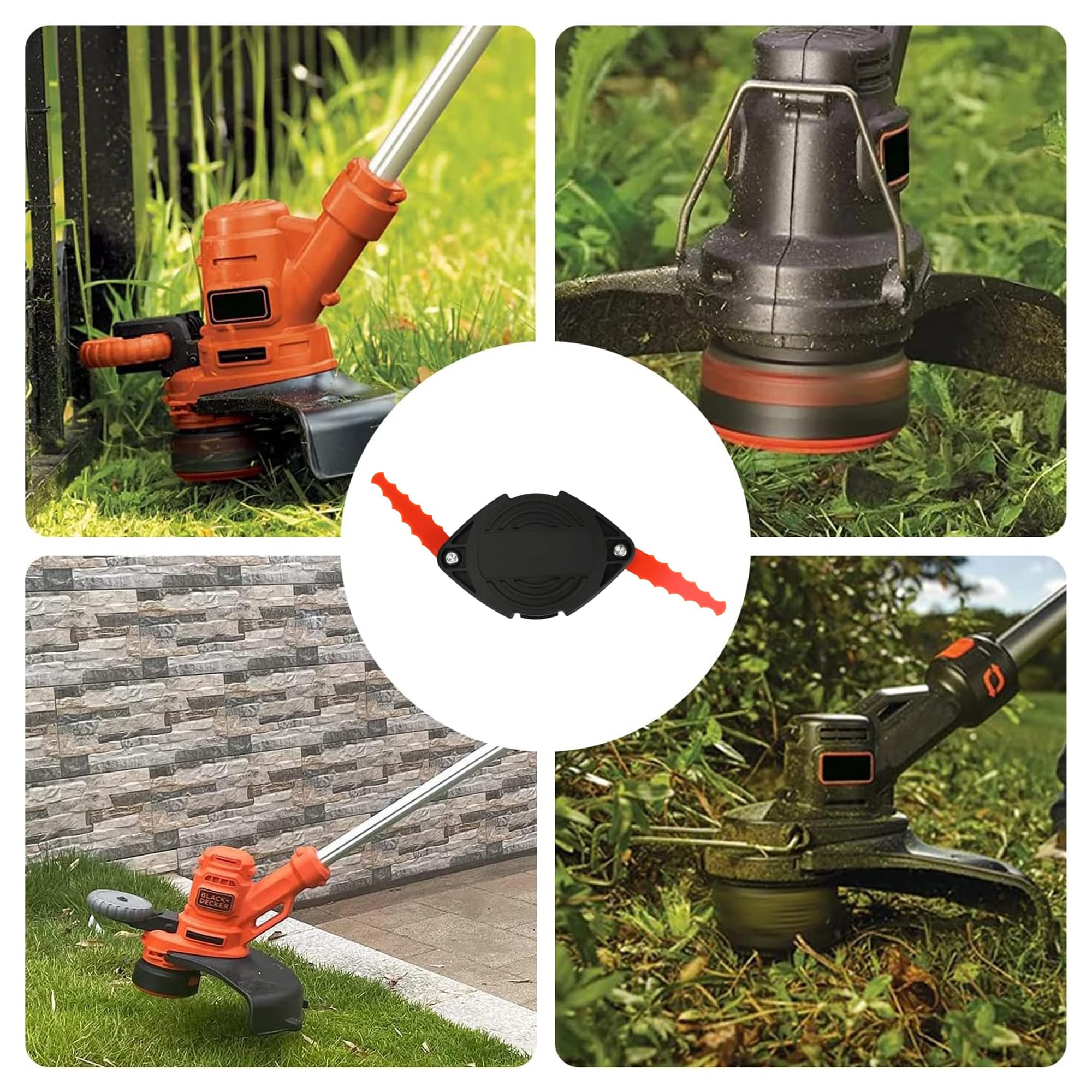 For BLACK+DECKER EVBD-01 Weed Eater Head Garden Lawn Mower Trimmer Head Mower Tool Accessories