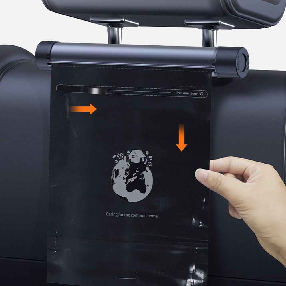 2 Rolls Multifunctional Car Rear Seat Garbage Bags Thicked Car Trash Storage Bags with Dispenser