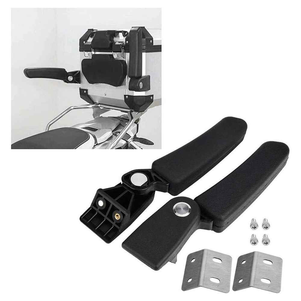 1 Pair Motorcycle Passenger Armrest Rear Box Foldable Grab Handles