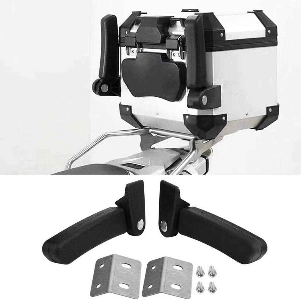 1 Pair Motorcycle Passenger Armrest Rear Box Foldable Grab Handles
