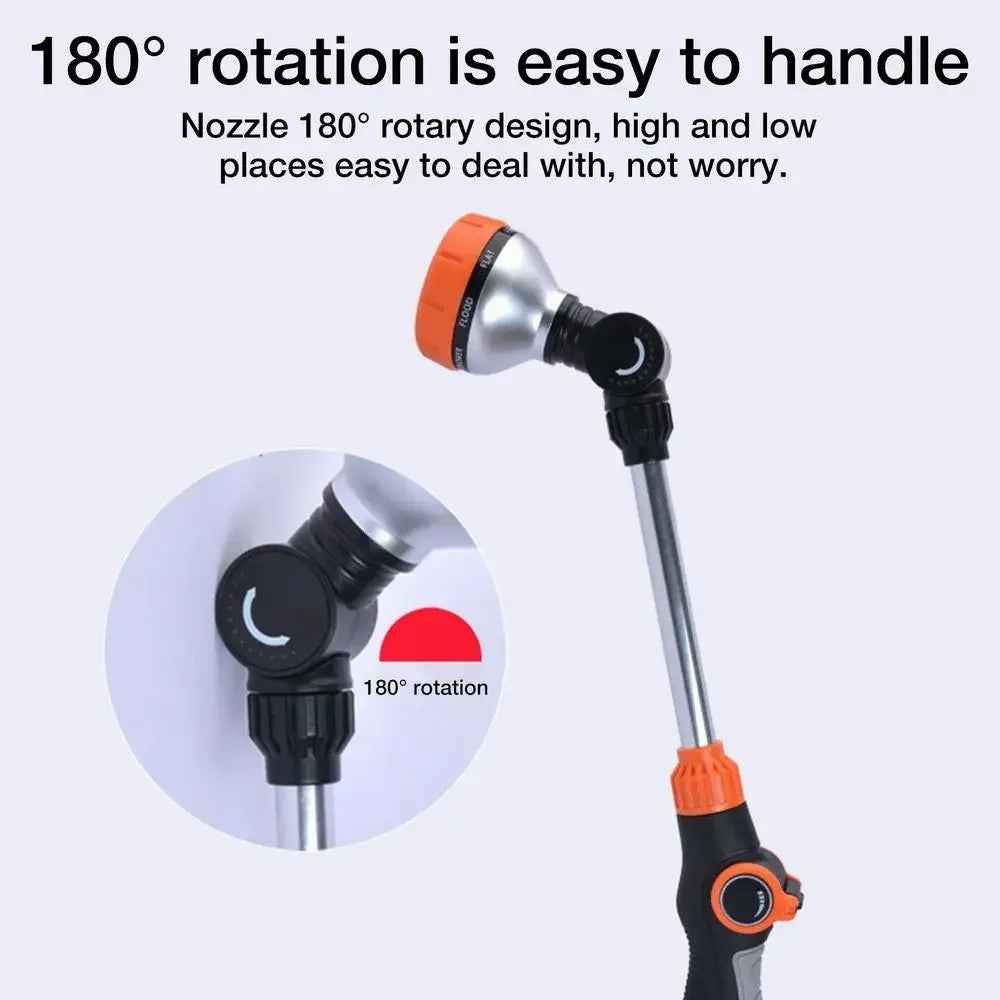 Household Car Washing Spray Nozzle High Pressure Water Spray Multiple Spray Modes Car Water Gun Cleaning Tool