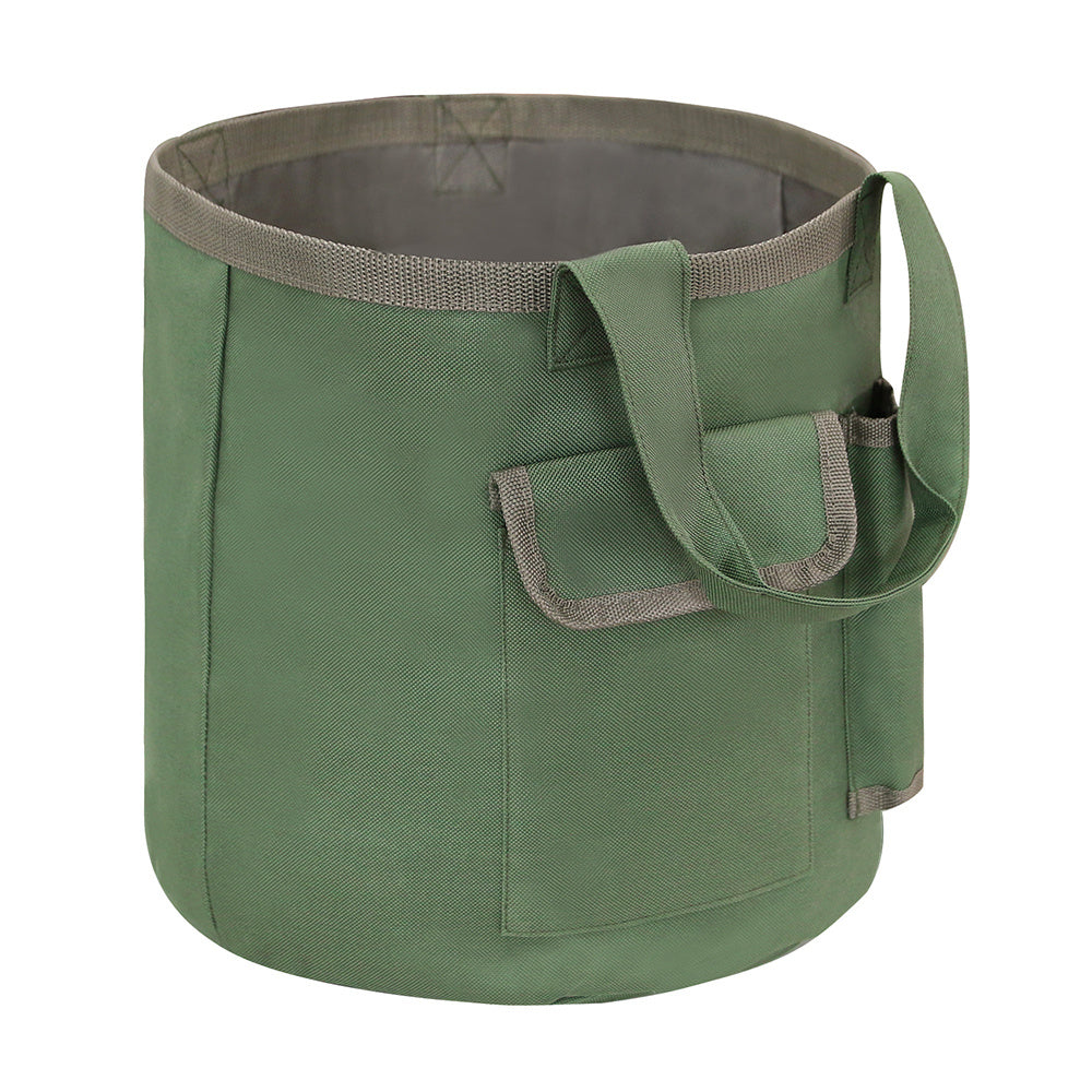 Portable Bucket Tool Organizer with Pockets Waterproof Garden Tool Bag, 30x29cm