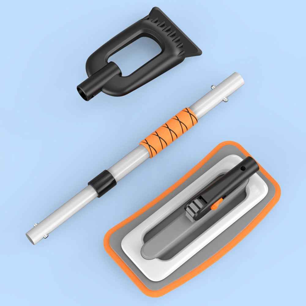 Car Snow Brush Ice Scraper 3 in 1 Extendable Aluminum Alloy Winter Snow Removal Tool - Orange