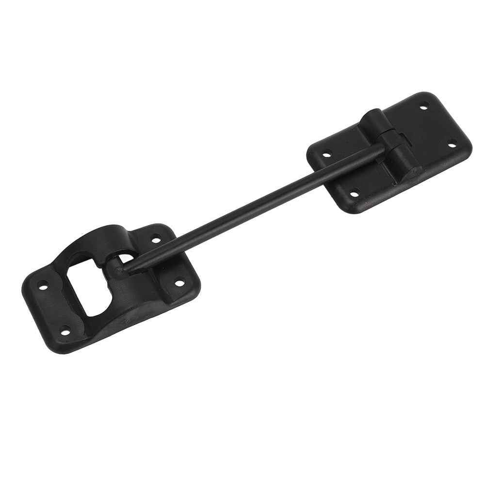 4 Sets 6 Inch T-Style ABS Door Catch Lock Bracket RV Camper Trailer Entrance Door Holder - Black