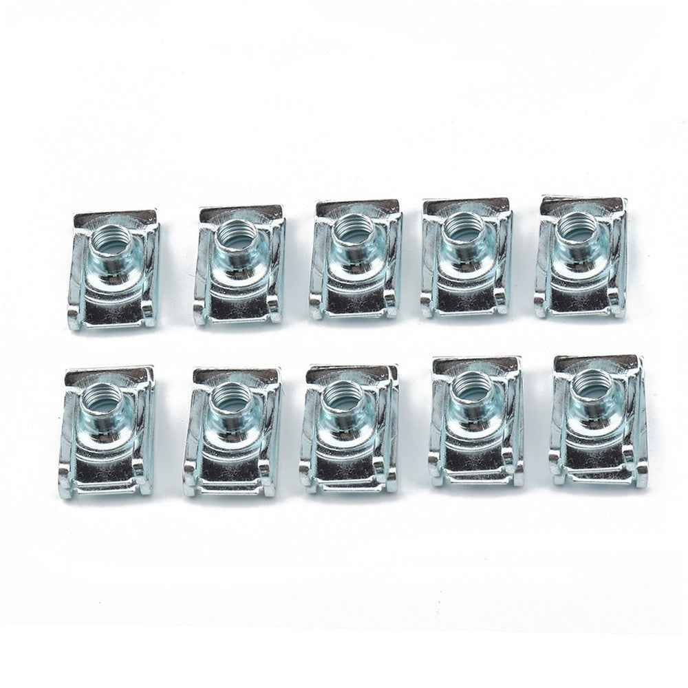 50PCS U Clips M4 M5 M6 M8 Clip-On Nuts Small Parts for Cars and Motorcycles