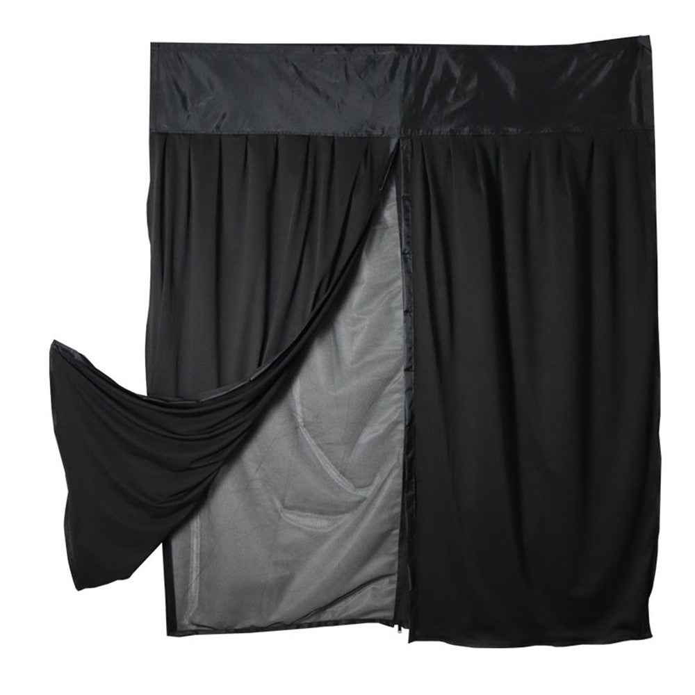 W130 x H155cm Double Layer Magnetic Door Curtain for RV Camping Car Door Screen Outdoor Windproof Privacy Protection