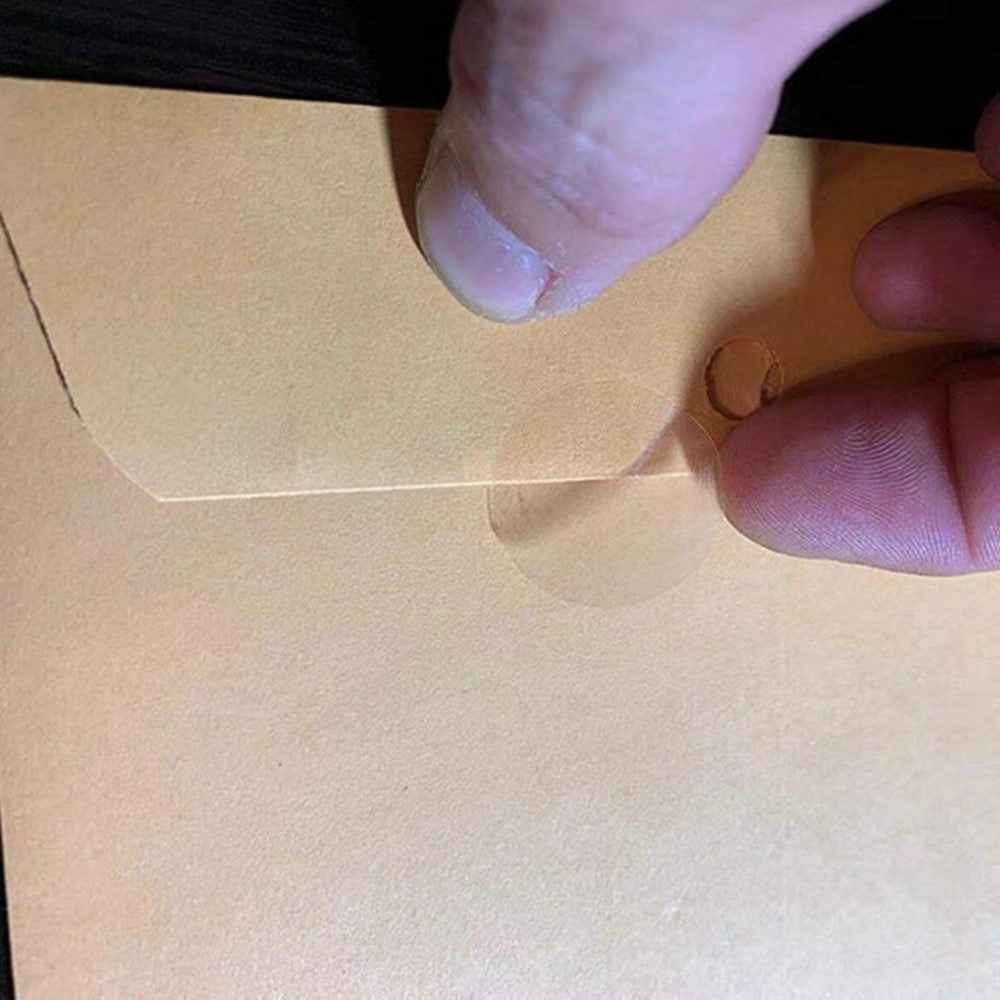 500Pcs / Roll 3cm Diameter 5C Thickness Transparent Stickers Round Self Adhesive Labels for Envelopes Gifts