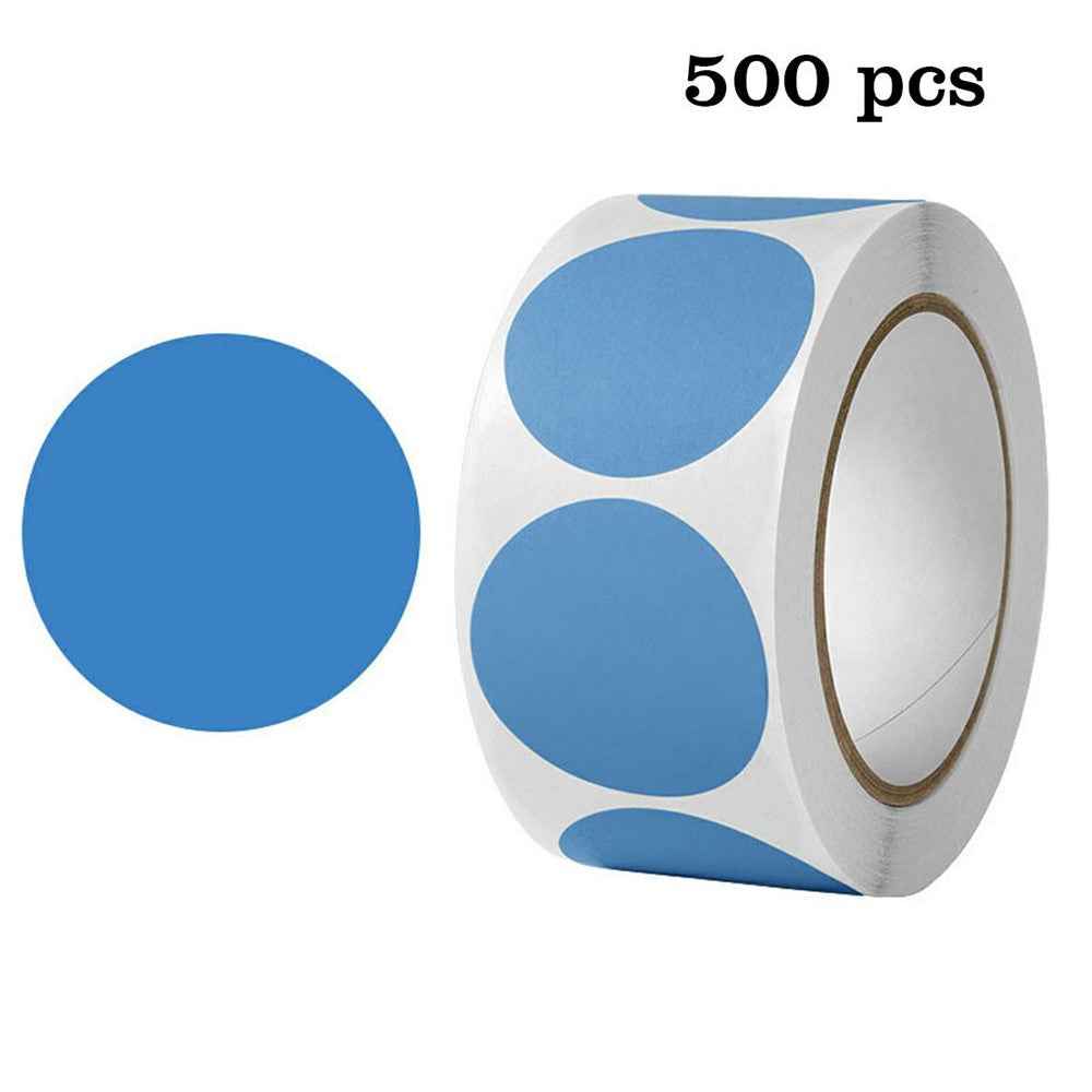500Pcs / Roll Round Sticker Removable Self Adhesive Labels for Organization Coding Labeling - c517