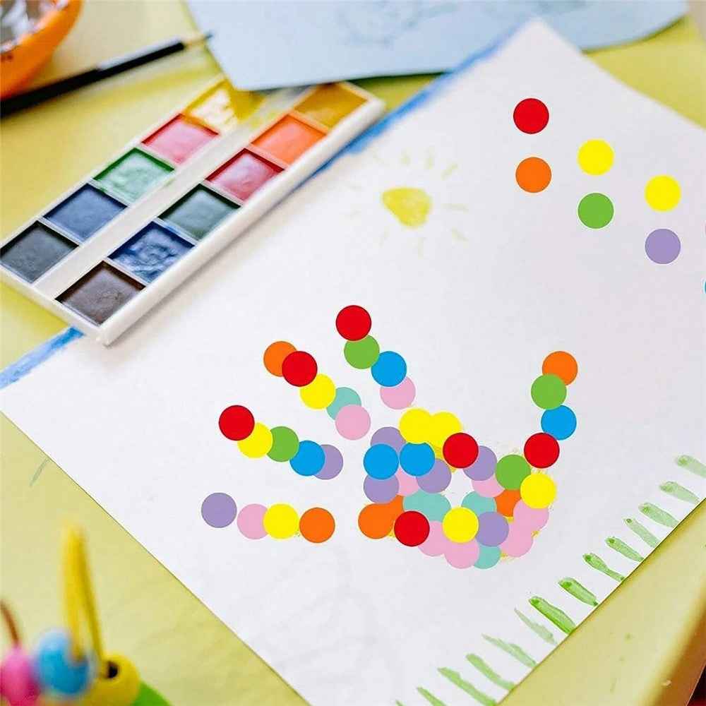 500Pcs / Roll Round Sticker Removable Self Adhesive Labels for Organization Coding Labeling - c517