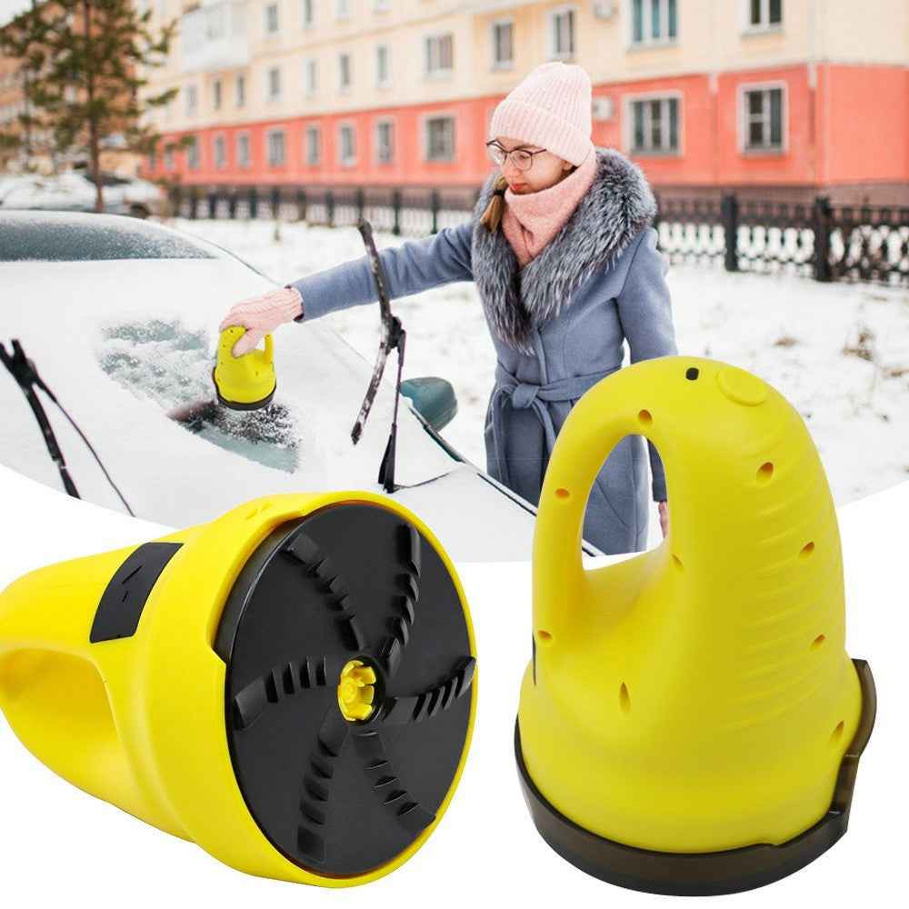 Electric Snow Scraper for Car Windshield Defroster Ice and Snow Remover Automotive Cleaning Tool - Grey