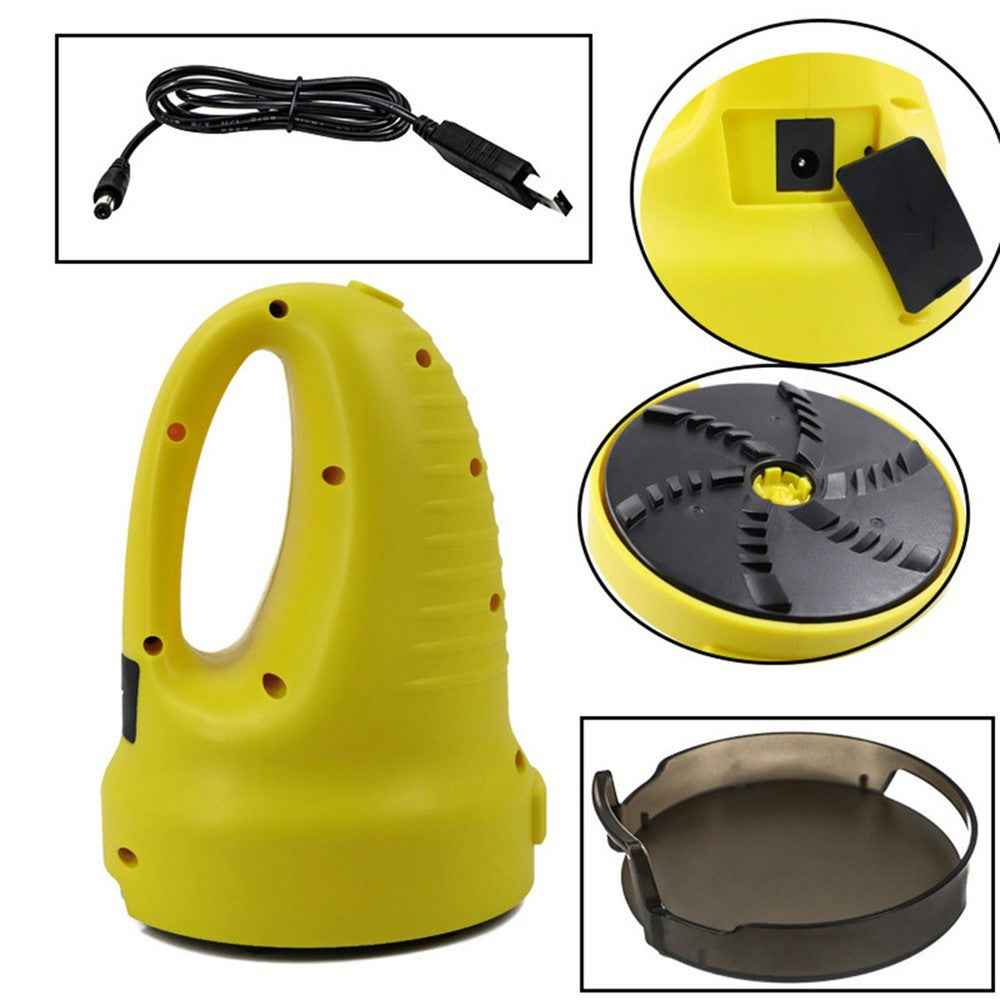 Electric Snow Scraper for Car Windshield Defroster Ice and Snow Remover Automotive Cleaning Tool - Grey