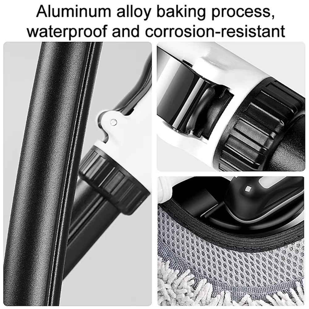 Curved Car Cleaning Brush 15 Degree Bend Extendable Handle Car Cleaning Mop - White