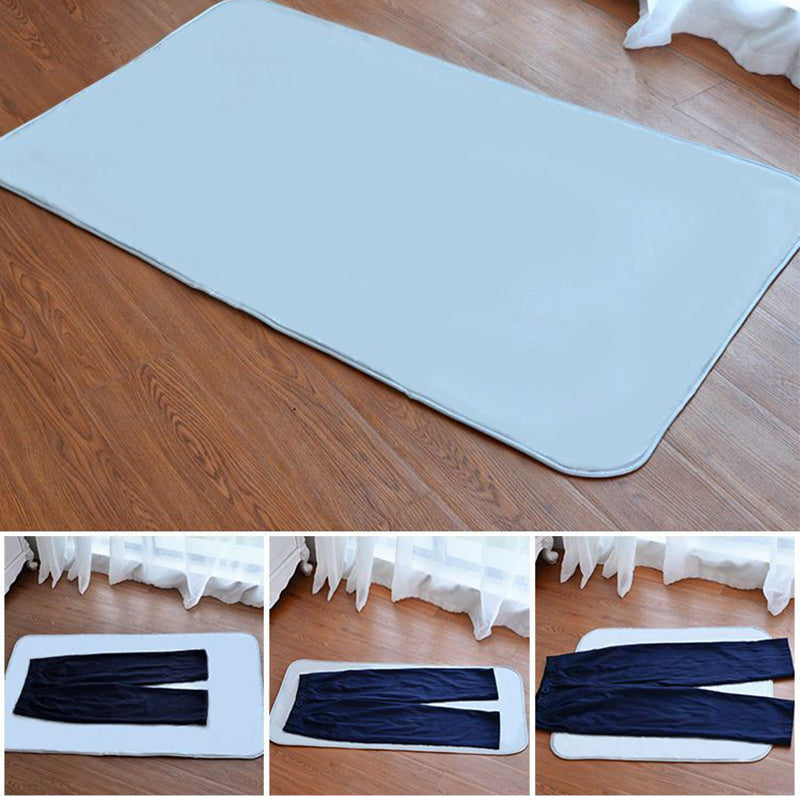 80x140cm Ironing Mat Polyester Heat-Resistant Portable Ironing Board with Garment Protector