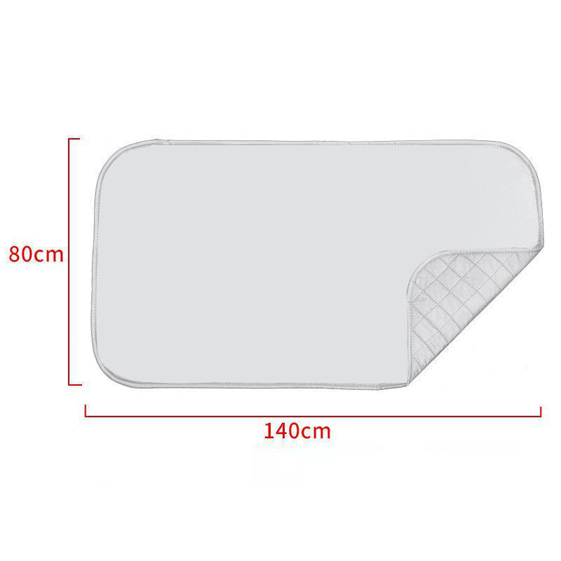 80x140cm Ironing Mat Polyester Heat-Resistant Portable Ironing Board with Garment Protector