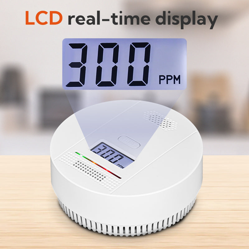 XY-C612 LCD Display Carbon Monoxide Detector Battery Powered CO Level Alarm Sensor