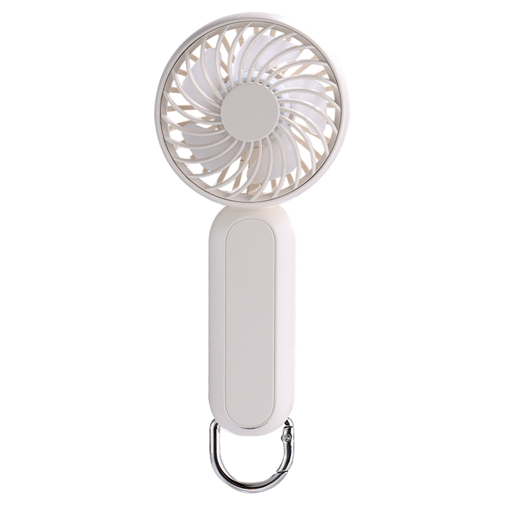 Handheld Fan Mini Summer Cooler Desktop Hanging Cooling Fan - White