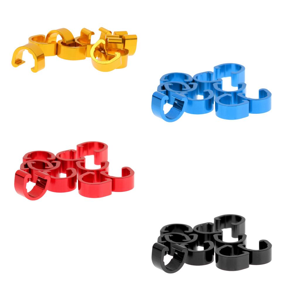 3x10Pcs Cycling MTB Road Bike Cable C-Clips Buckles Housing Hose Guides Black
