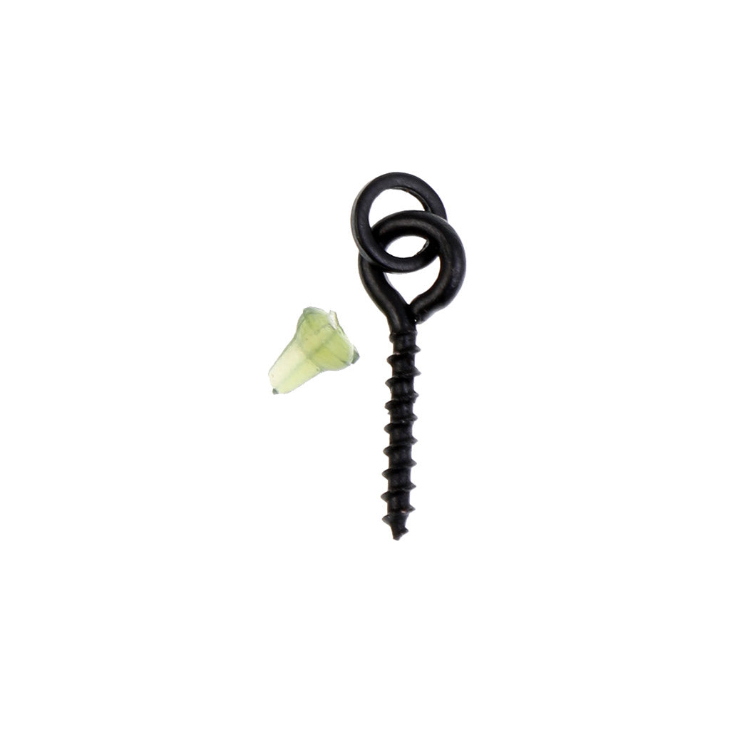 10Pcs Bait Screws + 20Pcs Hook Stops Stopers Carp Fishing Tackle Rigs Green