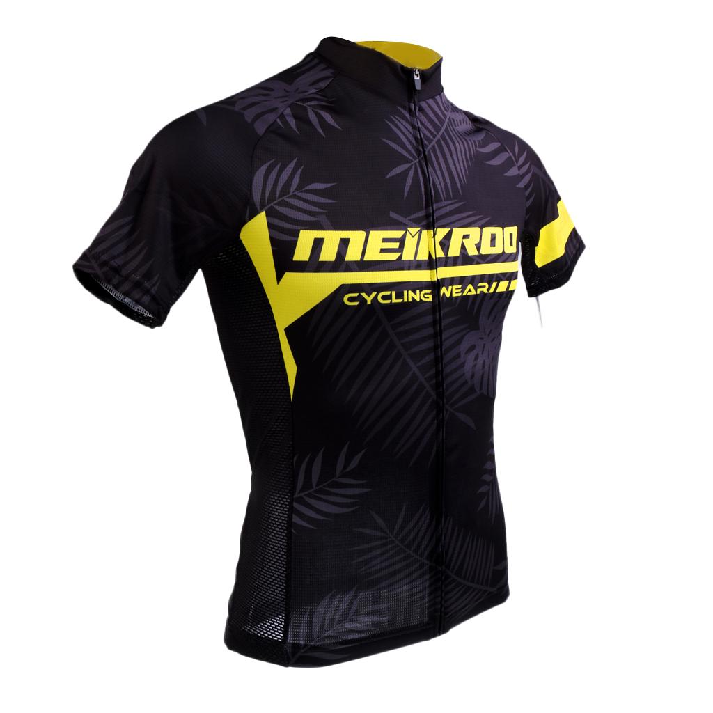 Men's Cycling Jersey Biking Short Sleeves Breathable Quick Dry Shirt XL