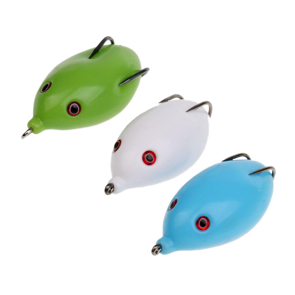 8 Pcs Soft Frog Lure Bass Fishing Hooks Bait Tackle Topwater Fishing Tool