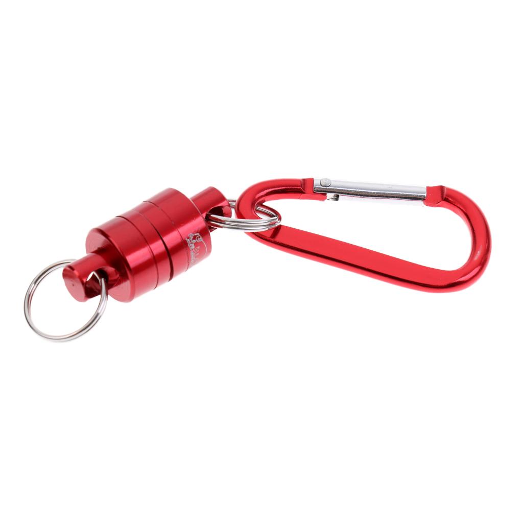 Magnetic Net Release Landing Net Holder Fly Fishing Net Fishing Tool Red