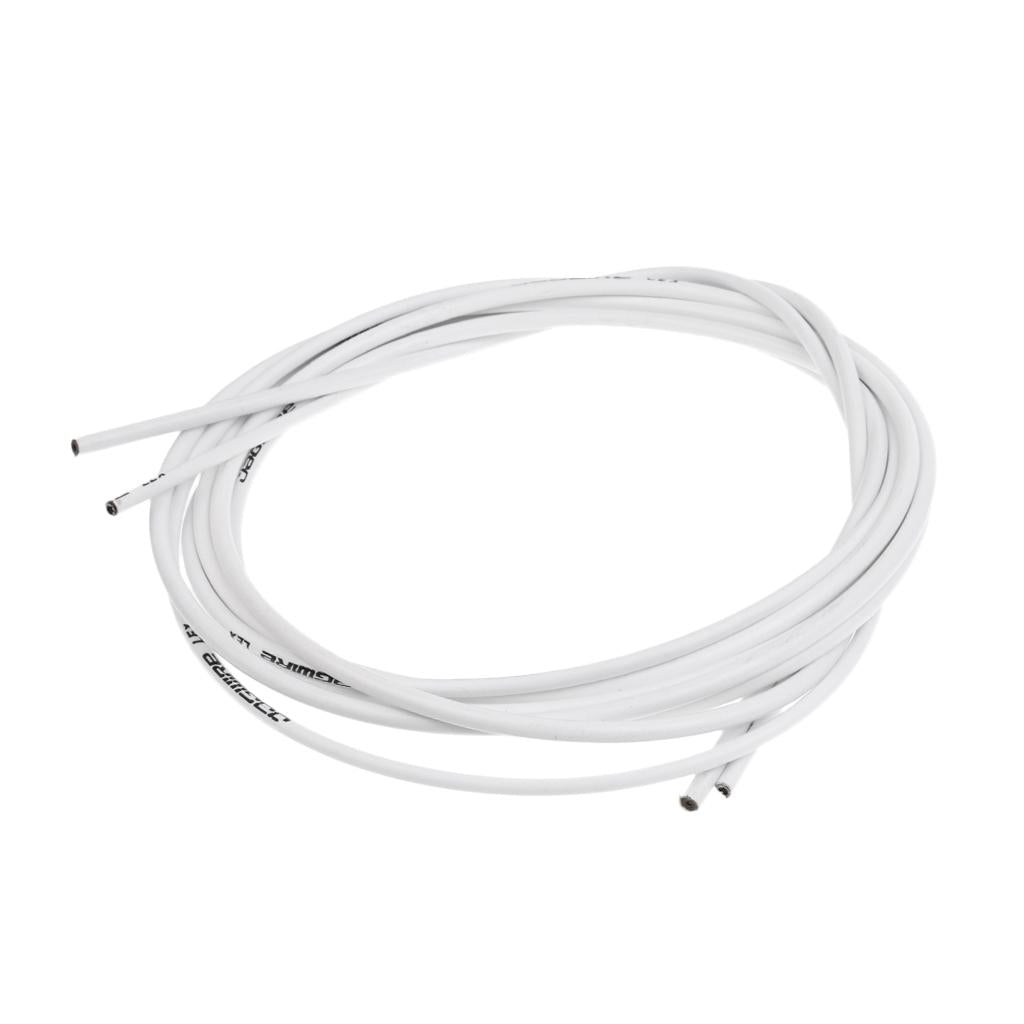 Bike Brake Cable Kit Bicycle Front & Rear  Inner Outer Brake Wires White