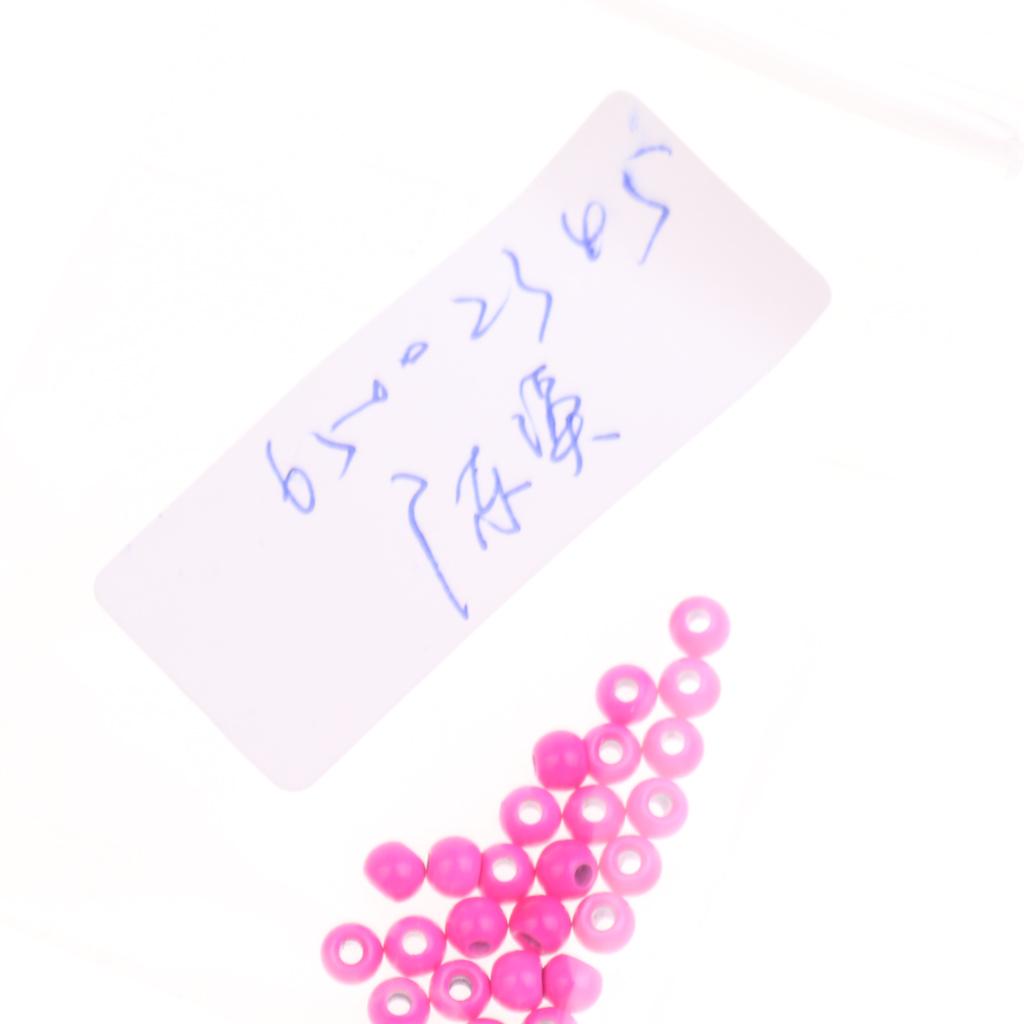 25 Pieces Tungsten Beads Fly Tying Spinner Lure Bead Deep Sinking 3.3mm Rose