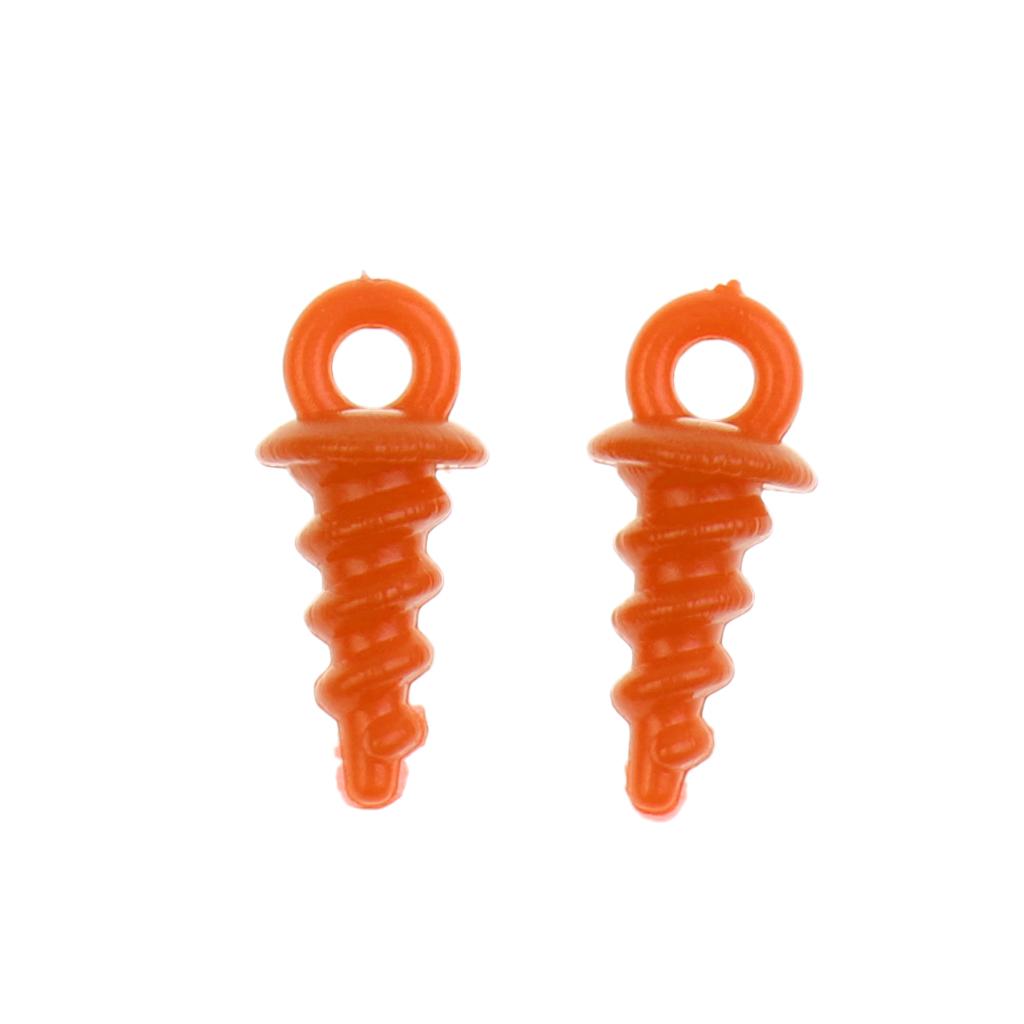 Pop Up Peg Bait Screw Chod Stiff Hinge Carp Fishing Rig Baits Tackle Orange